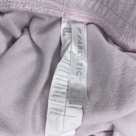 Fabletics Lavender Lustre Towel Terry Mushroom Shorts Size Small Comfy Summer - Picture 4 of 6